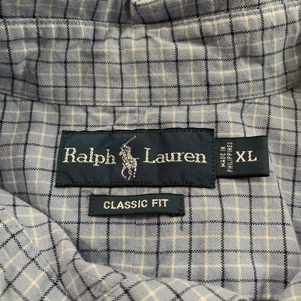 Polo Ralph Lauren Mens XL Multi-Color Check Button Down Shirt Long Sleeve - Picture 5 of 8